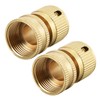 sourcing map 3/4" G Female Brass Quick Connectors Adapters Garden