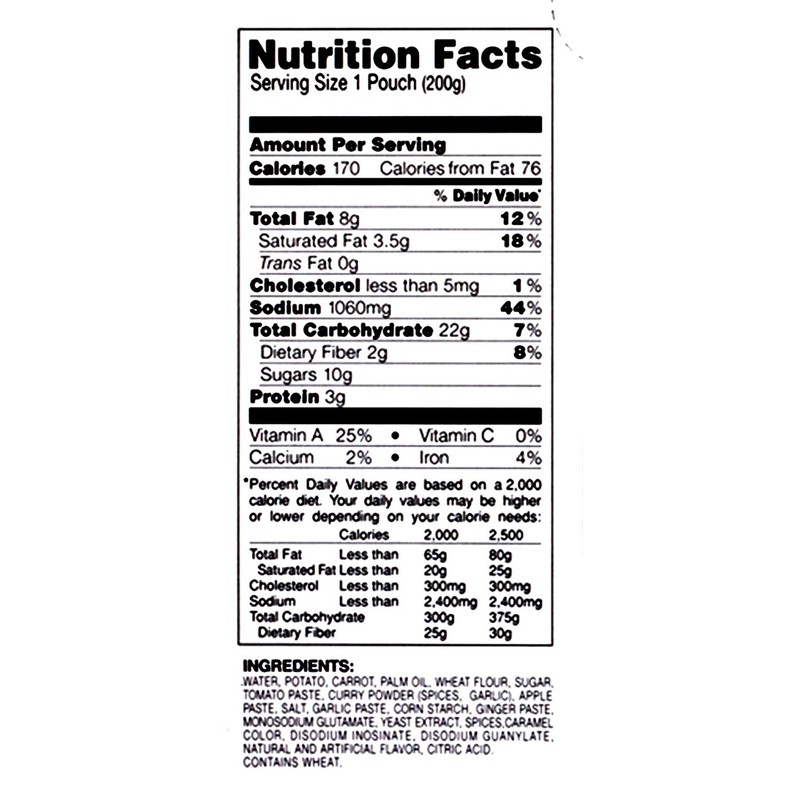 House Foods Curry Sauce with Vegetables, Medium Hot, 7 Ounce