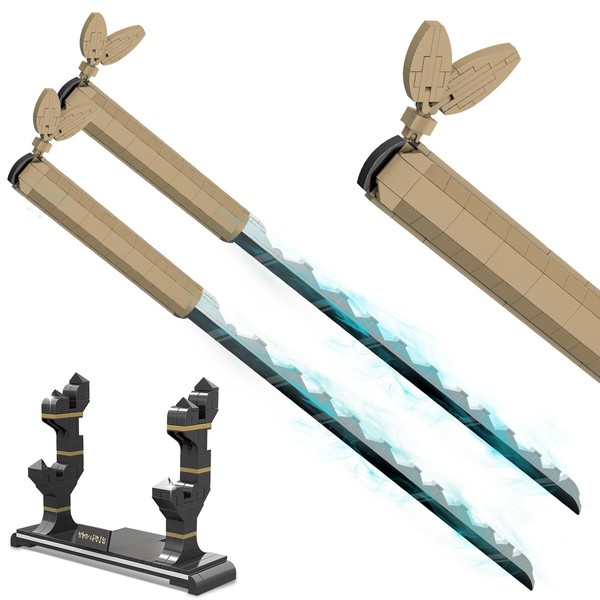 QLT QIAOLETONG Demon Animes Slayers Cosplay Hashibira Inosuke Sword Katana,