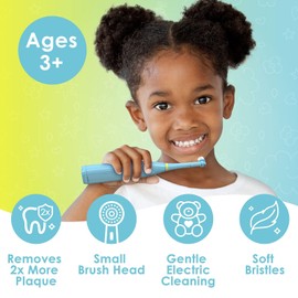 Brusheez Ollie the Elephant Electric Toothbrush for Kids Cute Animal Themed Fun