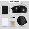 FUFYUKEY Cat Urn, Black Resin, Sleeping Kitty Pet Memorial Keepsake
