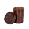 Ulfberth - High-Quality Viking Dice Cup with Lid, Vegvisir Motif,