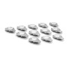 Outset Grillable Shells, Stainless Steel Grillable Oyster Shells, Set of