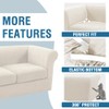 H.VERSAILTEX 4 Piece Stretch Chesterfield Sofa Slipcovers for 3 Seat