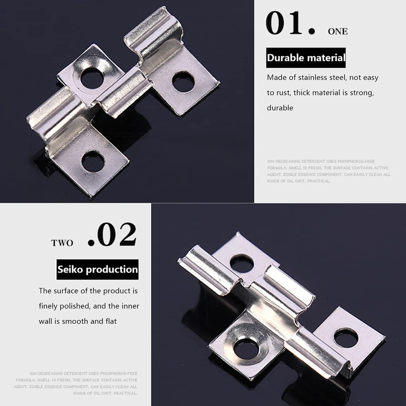 jackfru WPC Clips, 100 Pieces, Patio Clips, WPC Plank Mounting