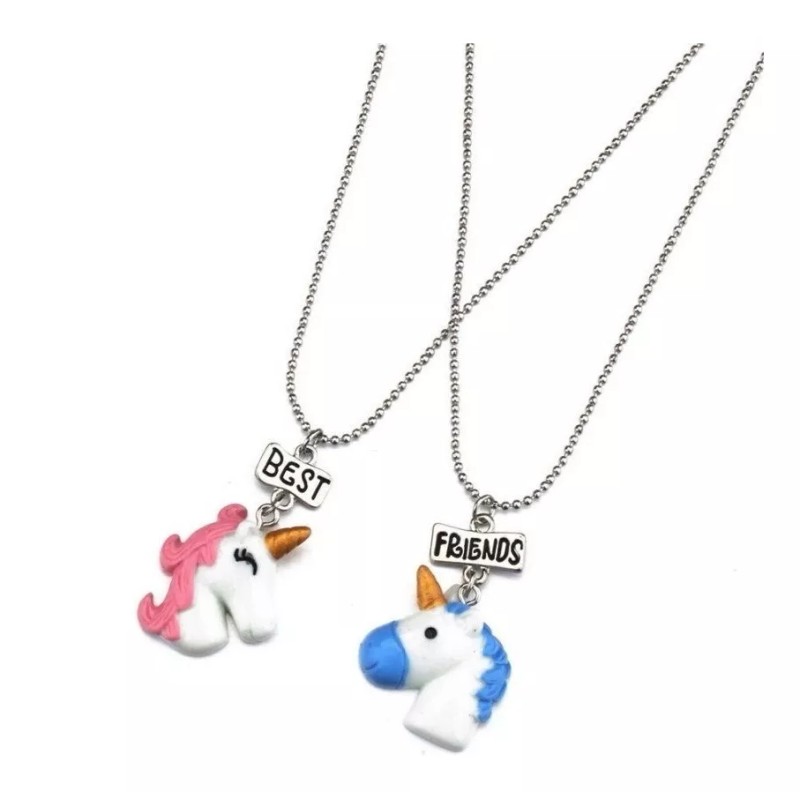 Veraly Collar Unicornio Mejores Amigos Best Friends Regalo Calidad