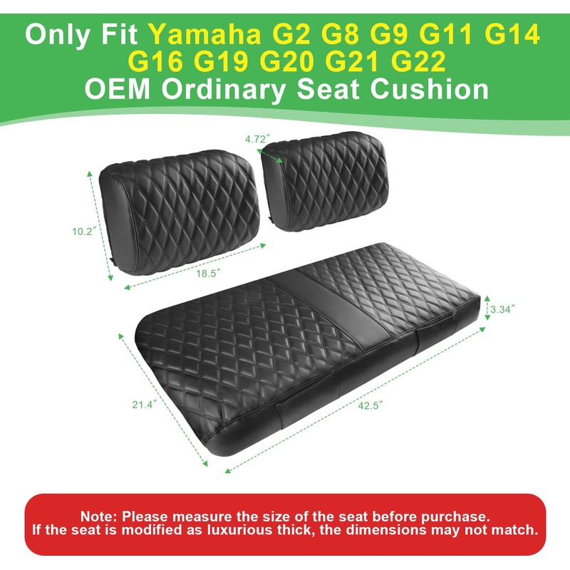 Cartalia Golf Cart Front Seat Cover for Yamaha G2 G8