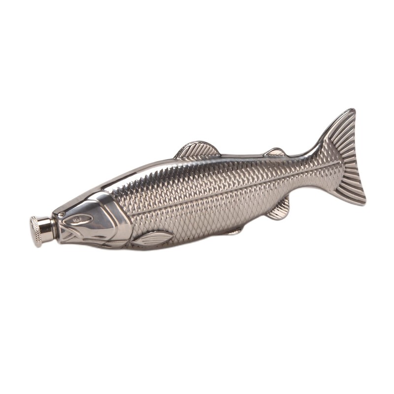 Yuemsh 1 Set Fish-Shape Hip Flask 5Oz Bottle Mini Pocket