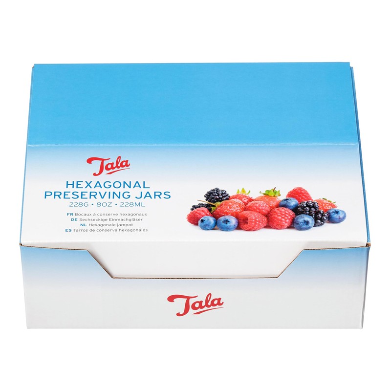 Tala Hexagonal Preserving Jar with Gold Screw Lid, 8oz (228ml),