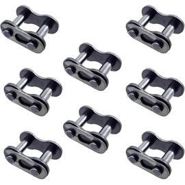 #428H Chain Master Links, Carbon Steel Heavy Duty Roller Chain Connector Links for Bike Bicycle Mini Bike Karting Pit ATV Scooter 8pcs CQSPMOTO