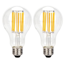 Vintage LED Edison Bulb 100W Equivalent 1500 Lumens, Dimmable 11W A21 LED Filament Light Bulbs, Warm White 2700K Antique Style Lighting, E26 Medium Screw Base,Pack of 2
