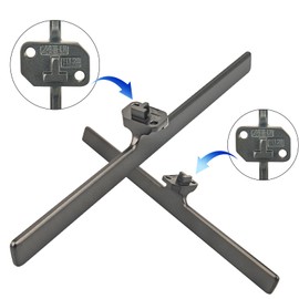 75U6K TV Stand Legs Table Top Holder Compatible with Hisense U6 Series Mini-LED ULED 4K UHD Google Smart TV Model 75U6K, TV Stand Mount for 75" Hisense TV 75U6K, 75U6K Television Legs