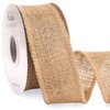 Ribbli Jute Burlap Ribbon 2 Inch x 10 Yard,Natural Solid