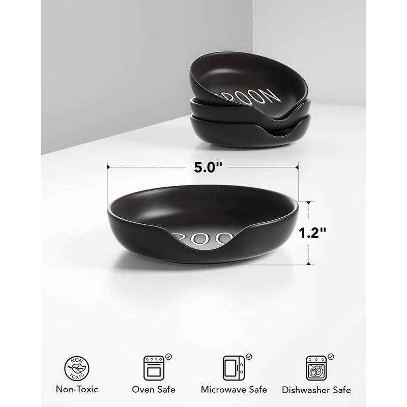 LE TAUCI Spoon Rest for Kitchen Counter, Spoon Rest for