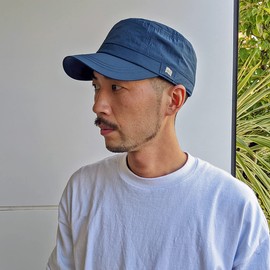 Basic Ench Wrinkle US Work Cap, Available in Large Sizes, Hat, Absorbent, Quick Drying, Women's, Men's, One Size Fits Most, Big Size, navy