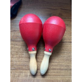 Unbranded Large Plastic Maraca, Red Color
