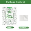 LEAYUGF 13" Large Gift Bag with Tissue Paper Christmas Tree