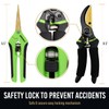 8.5" Professional Bypass Pruning Shears & Gardening Scissors Set -