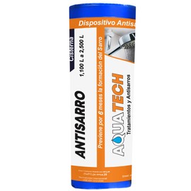 Sistema Antisarro para Cisternas de 1100 a 2500 L. Tratamiento 6 Meses Previene formación de Sarro en tinaco, cisterna, depósito y tuberías, Cartucho ablandador de agua para tinacos y cisternas