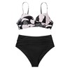 RXRXCOCO High Waisted Bikini Set Push Up Bikini Top with