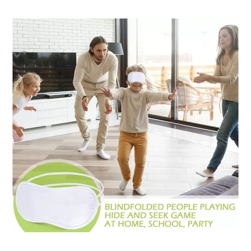 Tarpop Travel Eye Mask Sleep Soft Padded Shade White Rest