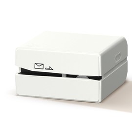 Electric Letter Opener - Battery Operated Envelope Opener for Quick Mail Opening, Safe & Portable Mail Opener Tool for Office, Home, Daily Mail, Efficient Mail Opener (White)