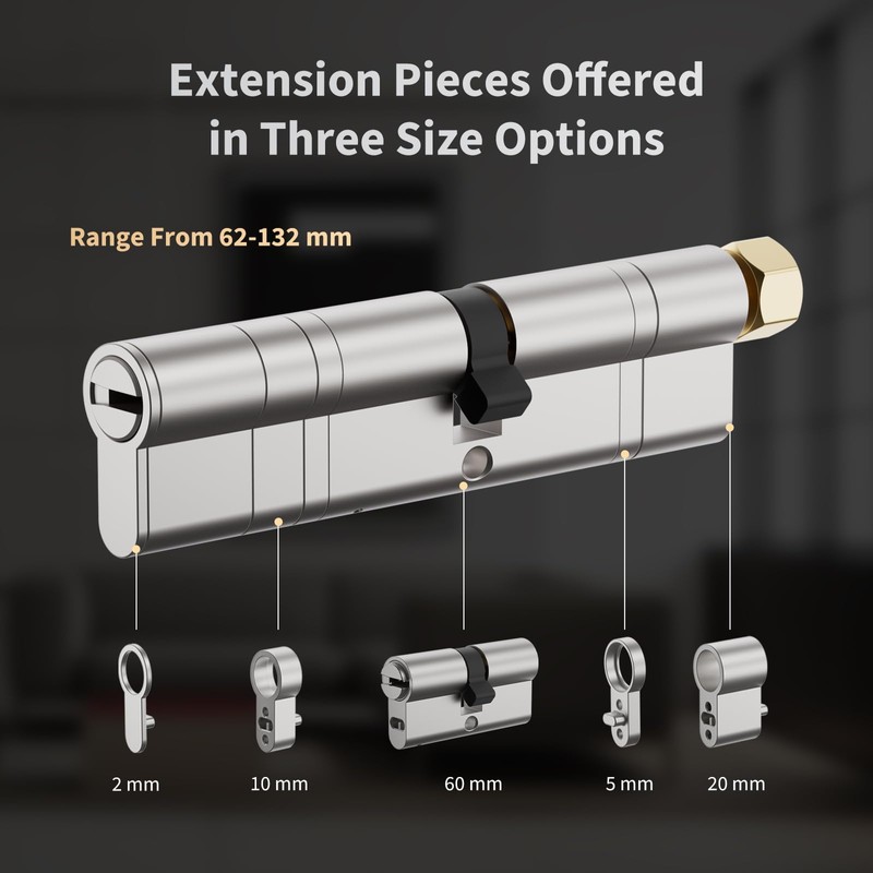 Aqara Adjustable Cylinder for Aqara Smart Lock U200, Universal Fits