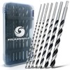 Falkenwald Wood Drill Bit Set Long 7 Pieces + Case