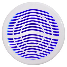 Rockville MS12LW 12" 2800 Watt White Marine/Boat 12" Free Air Subwoofer w/ LED's