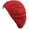 BYOS - Gorro de lana para mujer (juego disponible), Cable