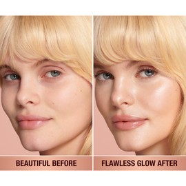 Charlotte Tilbury Hollywood Flawless Filter - Multi‑Use Makeup Primer, Complexion Booster & Illuminating Liquid Highlighter with Sheer Coverage - Smooths & Blurs Skin - 3 Fair