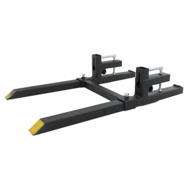 YSMN 43 2000lbs Clamp on Pallet Forks, Capacity Tractor Bucket Forks, Heavy Duty Quick Attach Bucket Fork, Fork Rplacement for Bucket Tractor Loader Skid Steer