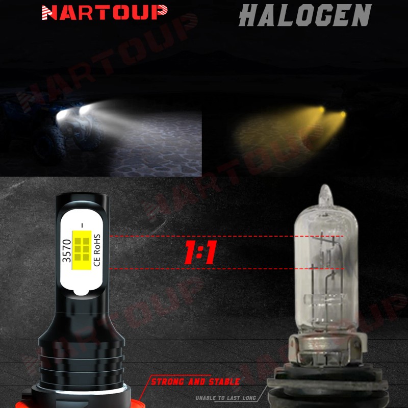 AQJ For Honda 33150-HN5-670 Headlight Bulb ATV For Ranger Rubicon