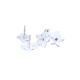 Cute Creative Star Shape Heart Shape Pushpins Drawing Pins Thumbtacks 50PCS (Transparent Star)