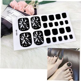 WOONEKY 6sheets Toenail Stickers Nail Art Decals for Women Assorted Patterns for Manicure Easy Application for Parties Creative Designs