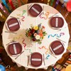 50Pcs Football Paper Plates 10 Inch Large Heavy Duty Sport