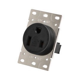 GELRHONR Nema 6-50R Flush Mount Receptacle, 50 Amp 250V Power Outlet for Welders, Plasma Cutters, Camper and More, 2 Pole 3 Wire, Grouded (NEMA 6-50R)
