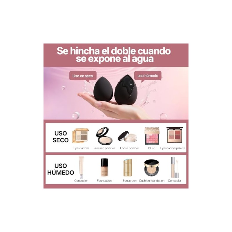 ASVEL 51 Piezas Set de Brochas de Maquillaje Profesional Completo,