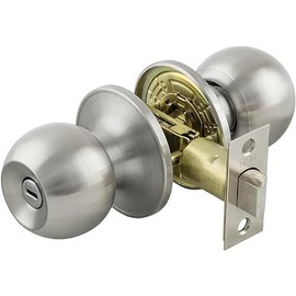 Romak 608910 Knob Set Privacy Set Knob Brushed Nickel