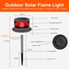 Solar Garden Lawn Stake Light, Waterproof Realistic Charcoal Fire, Solar
