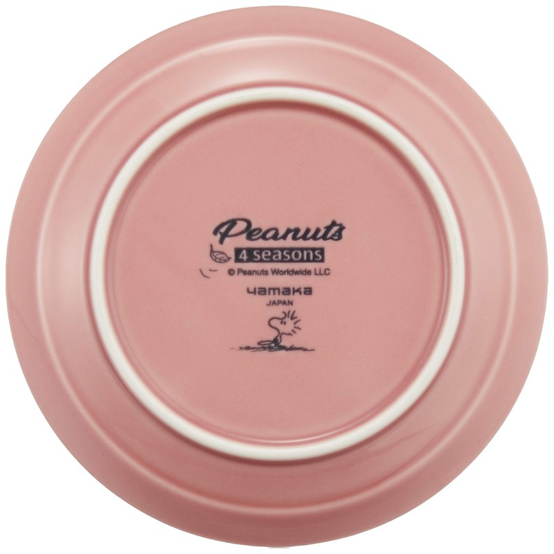 Peanuts SN611-255 Season Plate, 5.5 inches (14 cm), Red