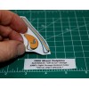 1966 OPI Error Miami Dolphins "A" Football Gumball Helmets *DIECUT