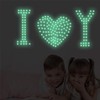 100Pcs Estrellas Fluorescente Pegatinas de Pared Techo Brillante en Oscuridad