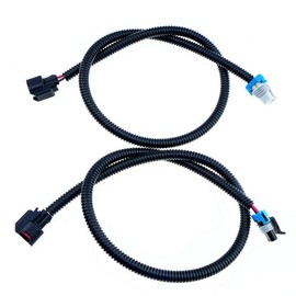 2Pcs Fuel Injector Harness Plug, Fit for Polaris Ranger XP 800 2012-2013,for Polaris Ranger RZR Crew 800 2011-2014, for Polaris Ranger 800 2011-2017,PTO Left Side and MAG Right Side -Black and Gray