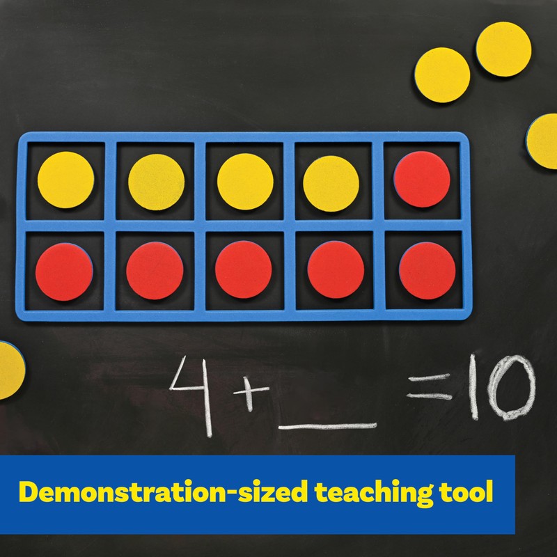 LEARNING ADVANTAGE Giant Magnetic Foam Ten Frames | Early Math