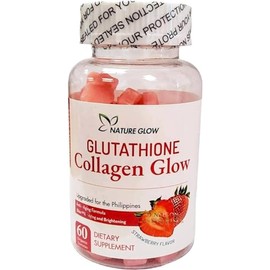 Nature Glow Glutathione Collagen Glow Strawberry Flavor, 60 Organic Chewable Gummies
