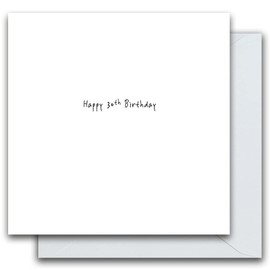 30th Birthday Card, 30th Birthday Greeting Card, Happy 30th Birthday Card, 30th Birthday Cards, Age 30 Card, Milestone Age 30 Card, Multi, One Size, SSWL004