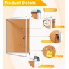 S SWANCROWN Enclosed Bulletin Board 36x24 in, Lockable Cork Board