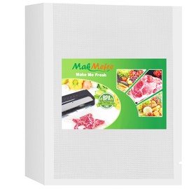 MakMeFre Vacuum Sealing Bags, 5.9 x 9.8 inches (15 x 25 cm), Pack of 100, PA+PE Safe Materials, Vacuum Sealer Bags, Low Temperature Cooking, Dedicated Antibacterial Bags, Degassing Seal, Long Lasting Freshness, Food Storage, Home and Commercial Use
