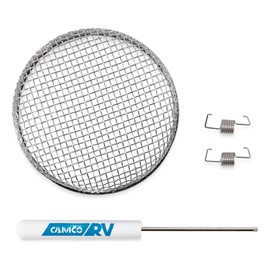 Camco 42144 Flying Insect Screen - FUR 500,3.6" Diameter X 1.3, Stainless Steel